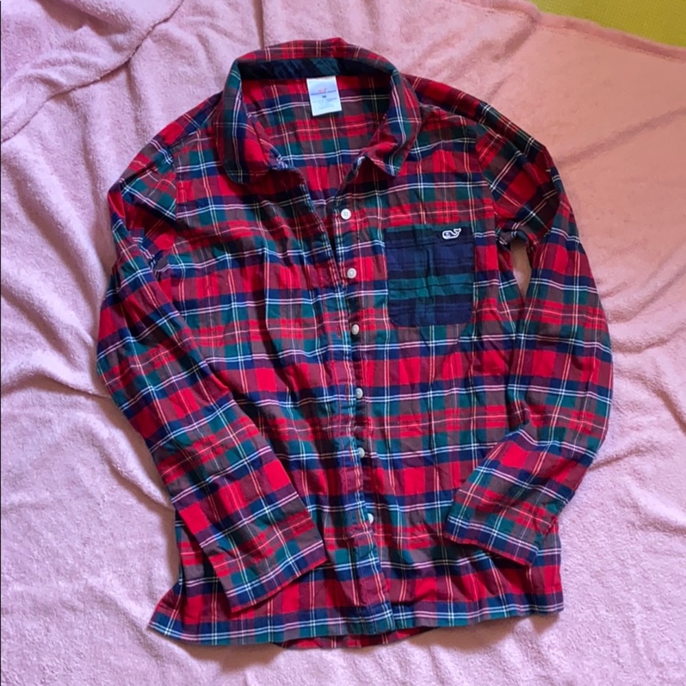 Vineyard Vines Button Down Plaid Shirt